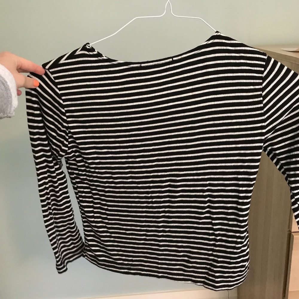 3/4 sleeve brandy top